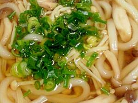 残った鍋つゆでヘルシー簡単うどんすき風？！